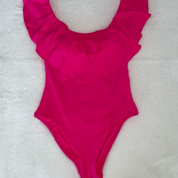 TRINA TURK MANACO OFF-THE-SHOULDER💕1 PIECE SWIMSUIT💕💕💕PINK - Picture 5 of 9